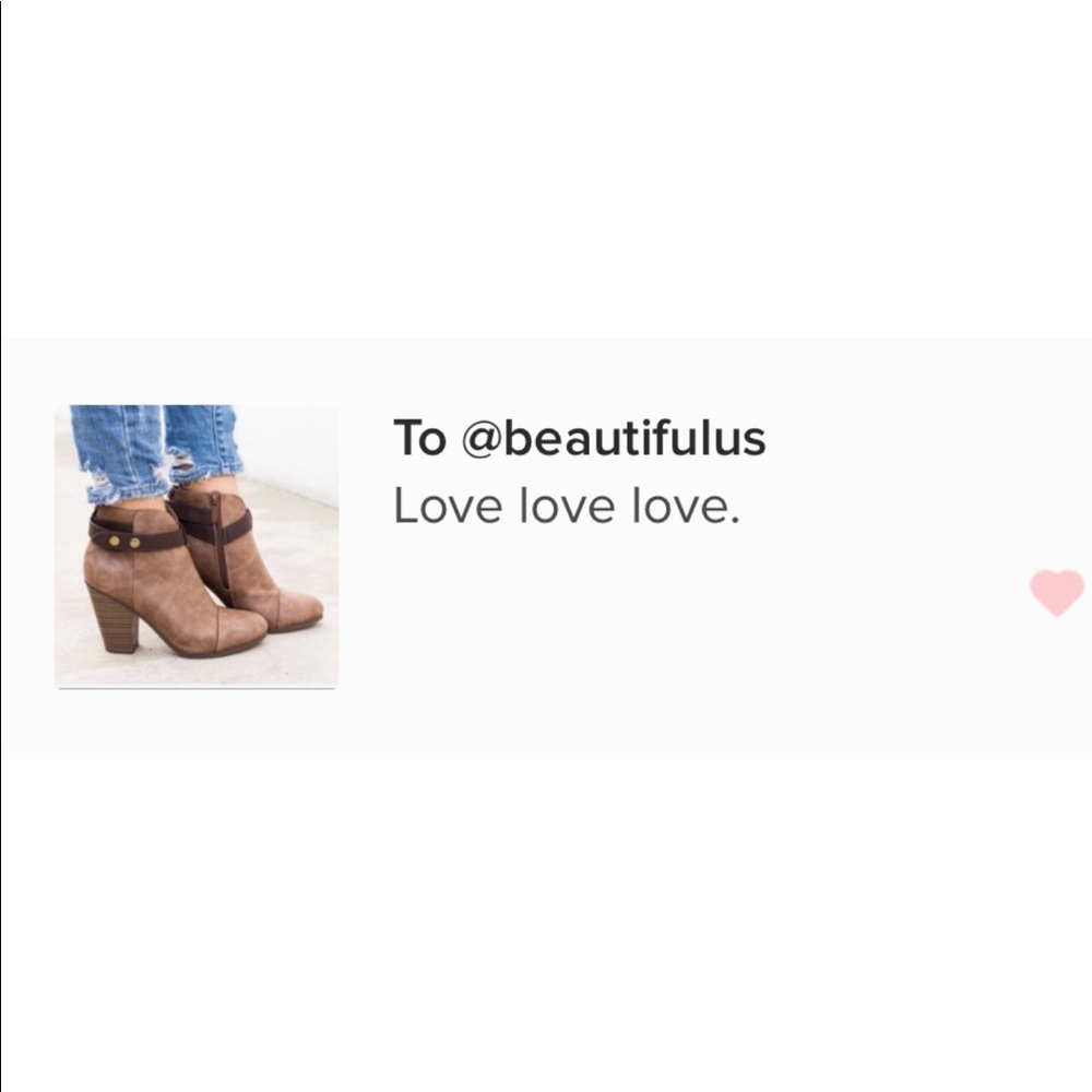 Tan Distressed Belted Chunky Heel Ankle Booties - Picture 6 of 6